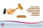 КАК БУДУТ УЧИТЫВАТЬСЯ АЛИМЕНТЫ ПРИ ОФОРМЛЕНИИ ЕДИНОГО ПОСОБИЯ?